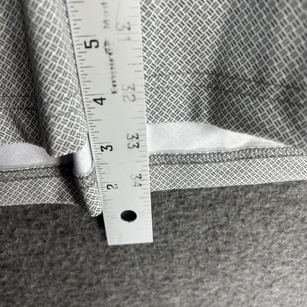 Johnnie O Polo Shirt Mens 2XL Gray Geometric Performance Stretch Bag Boy - Picture 9 of 15